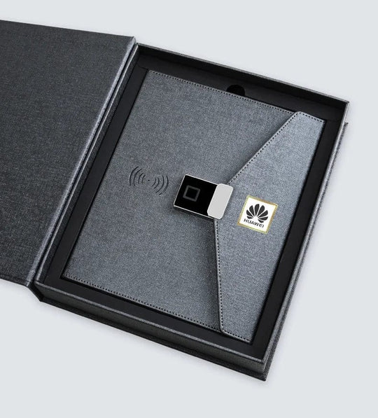The Ultimate Gift: 6-in-1 Collection Featuring A5 Notebook, Fingerprint Lock, MP4, and More