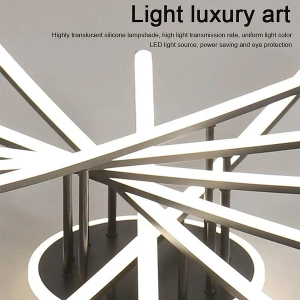 White Natural Light Fixtures - Contemporary LED Ceiling Lamp for Modern Living Spaces