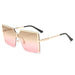 Fashion Sunglasses: Ladies' Metal UV400 Shades with Gradient Ocean Party Style