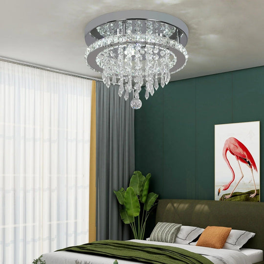 Led Chandeliers Round Ring Lights: Circle Ceiling Lights Changeable Color