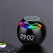 Portable Colorful Ball Wireless Speaker with LED Mini Speaker and Alarm Clock