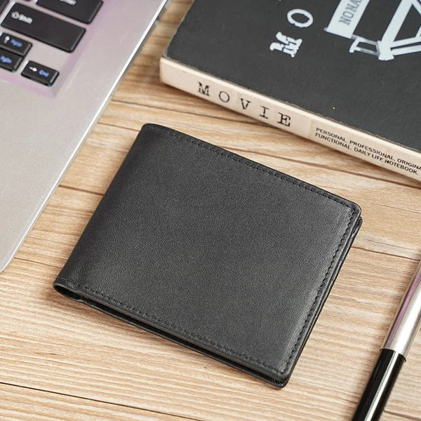 Modern Security, Classic Appeal: Genuine Leather Bifold Wallet for the Fashion-Forward Man