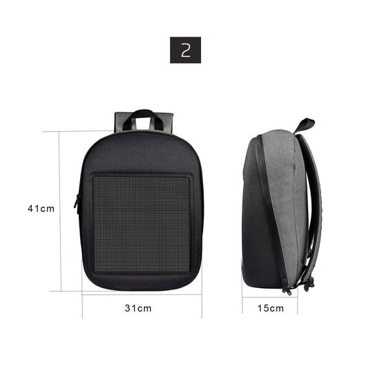 Dynamic Style at Your Fingertips: CRELANDER APP Control Bluetooth Smart LED Backpack