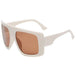Retro Square UV400 Luxury Sunglasses - Oversized Shades with Side Shields for Sun Protection