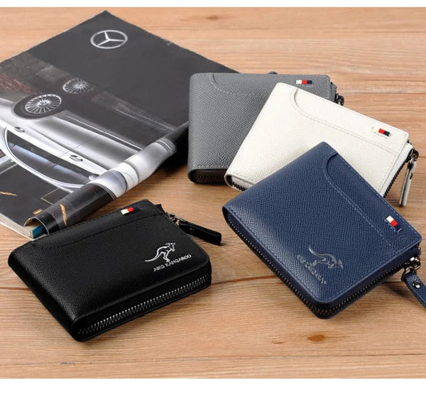 Luxury Redefined: Multifunction Card Holder in PU Leather - Slim RFID Blocking Wallet