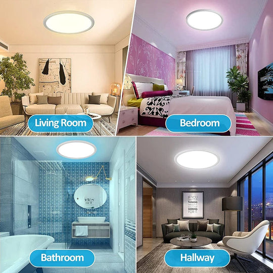 Music and Light in Harmony: Round Music Room Lights - Smart LED Ceiling Lamp with App Control for a Modern Home