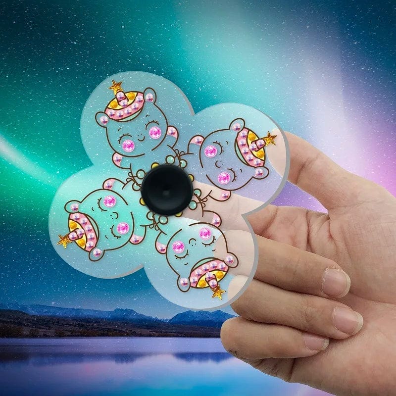 Spinner Diy diamond painting Fidget Spinner Butterfly Diamond Picture Paint by number diy toys for kids