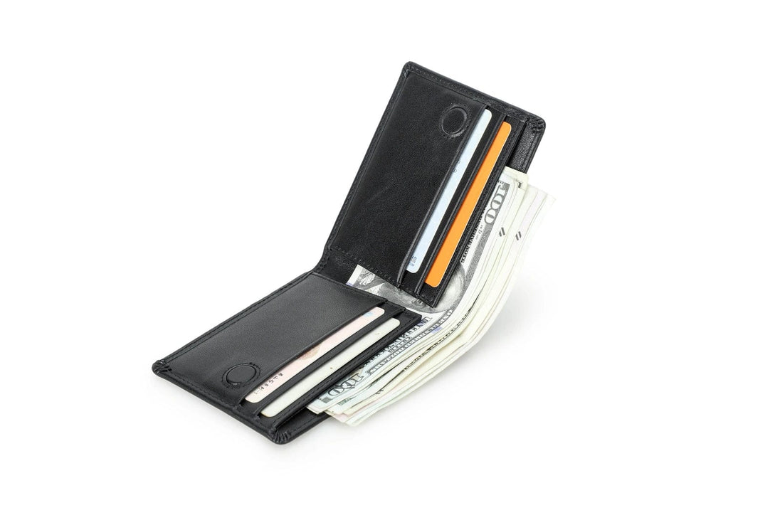 Streamlined Simplicity: Minimalist Wallet for Men with RFID Protection and Magnet Closure