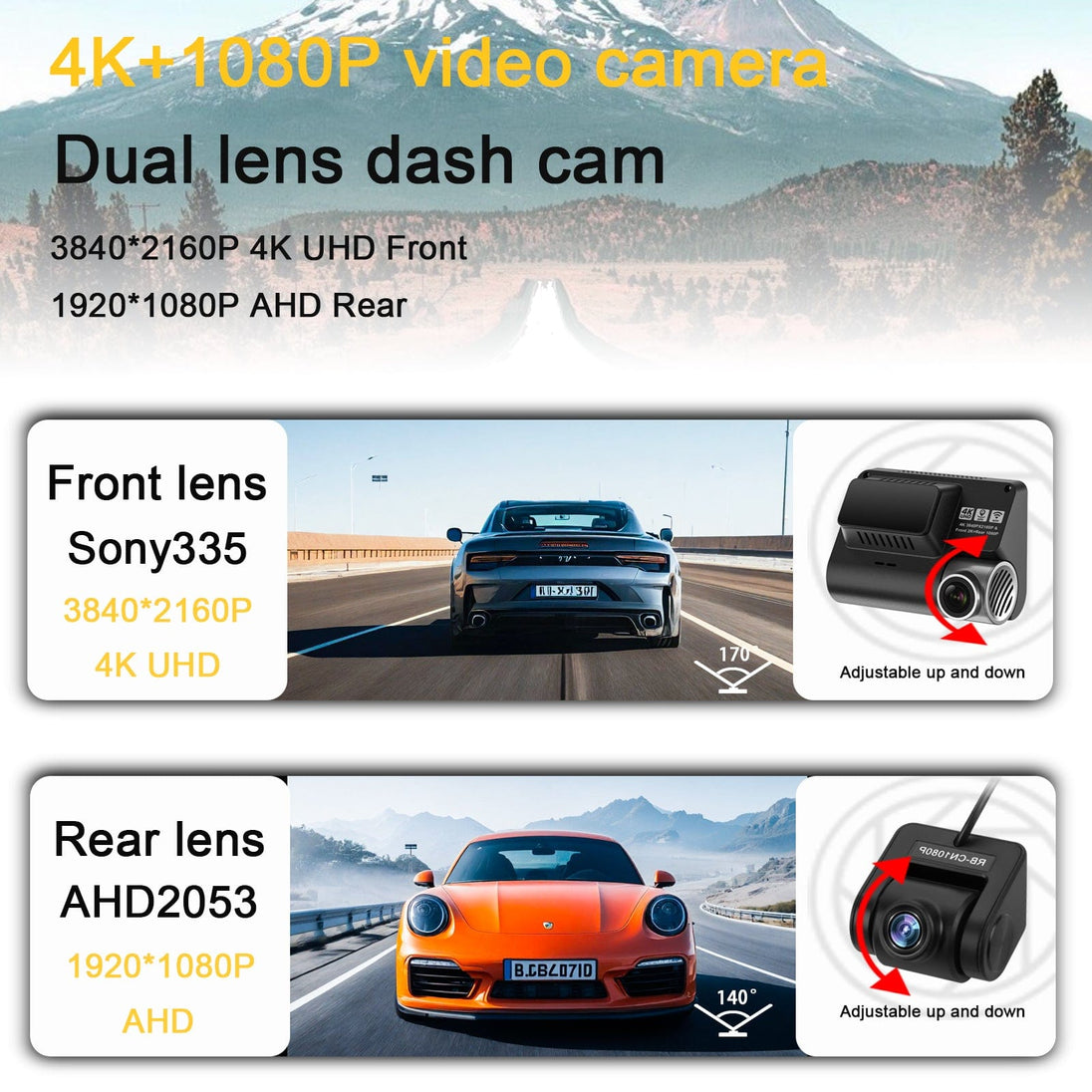 V55 4K Car DVR Dash Camera: Your Road Guardian with WiFi and GPS