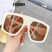 Retro Square UV400 Luxury Sunglasses - Oversized Shades with Side Shields for Sun Protection