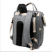 Chic and Tech-Savvy: Fashion Embroidery Diaper Bag with USB Charger for Moms on the Move