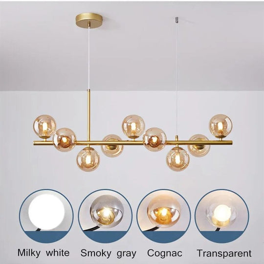 Stylish Illumination: Hanging Pendant Lamp - LED Chandelier for Kitchen, Living Room, and Dining Hall