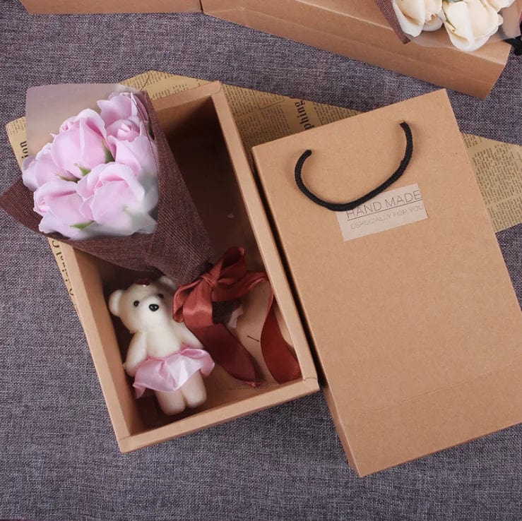 Romantic Gesture: Express Your Love with a Preserved Roses Bear for Valentine's Day