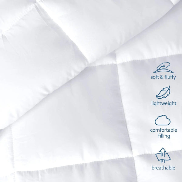 Bedding Comforter Set: All-Season 4-Piece Bedding Set in Cotton/Microfiber Blend