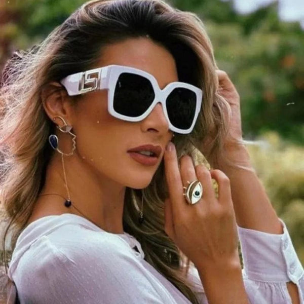 Luxury Designer Retro Classic Oversized Square Sunglasses with Big One-Piece Lenses: Shades for Men and Women