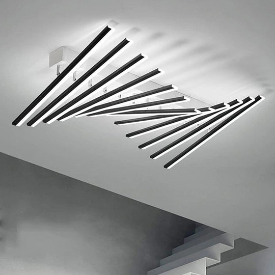 Innovative Elegance: Keyboard-Inspired LED Ceiling Lights - Nordic Designer Fixture for Modern Living Spaces