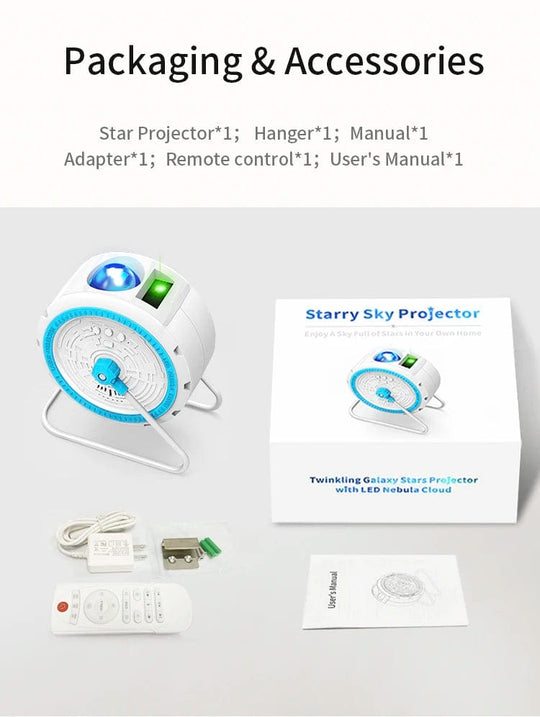 Starry Nights Anywhere: Lonvis Star Projector - Atmosphere Star Light Ceiling Projector for Kids and Home Parties.