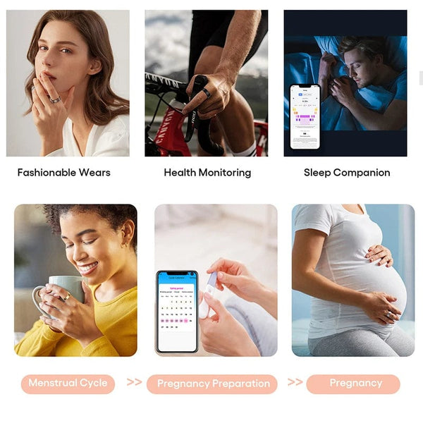 Smart Ring for Fitness, Stress, Sleep & Health, Smart Ring Health Tracker.