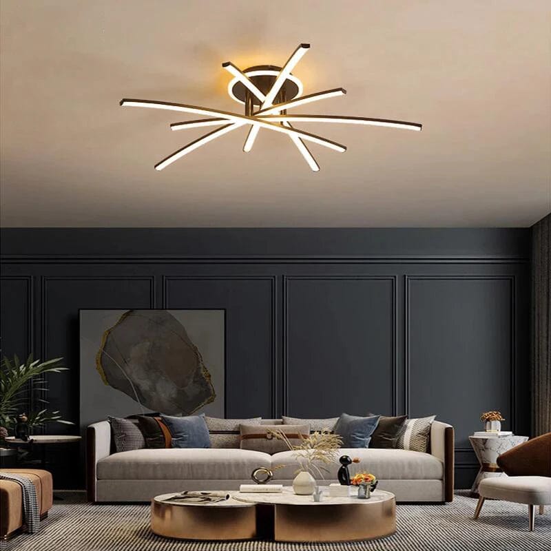 White Natural Light Fixtures - Contemporary LED Ceiling Lamp for Modern Living Spaces