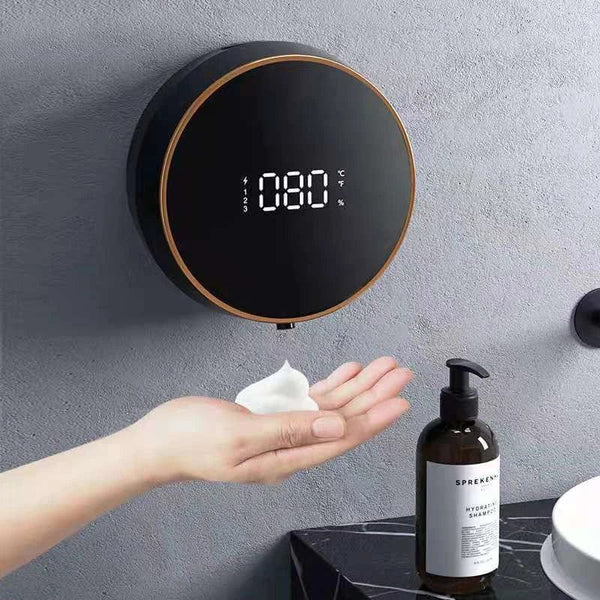 Tech-Infused Cleanliness: Temperature Digital Display Touchless Soap Dispenser