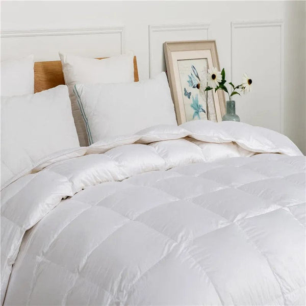 Cotton Fabric 10% Duck Down Filling Duvet - 13.5 Tog Winter Comfort