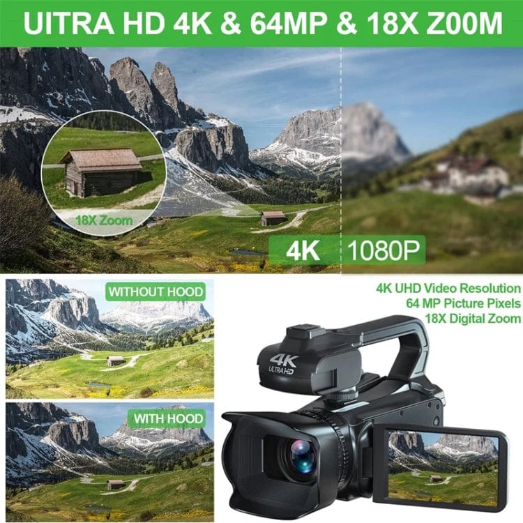 Digital Mastery: KOMERY RX200 64MP Handheld Video Camera - Elevate Your Video Shooting Experience