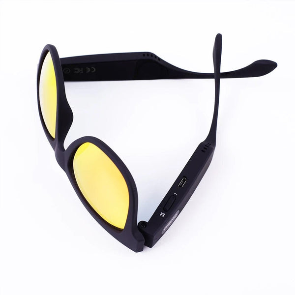 Bluetooth V5.0 Sunglasses: Wireless Bone Conduction Headphones
