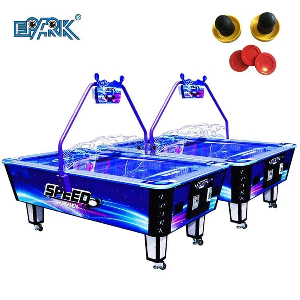 Coin-Operated Competition: Large Double Game Machine for Ultimate Air Hockey Thrills