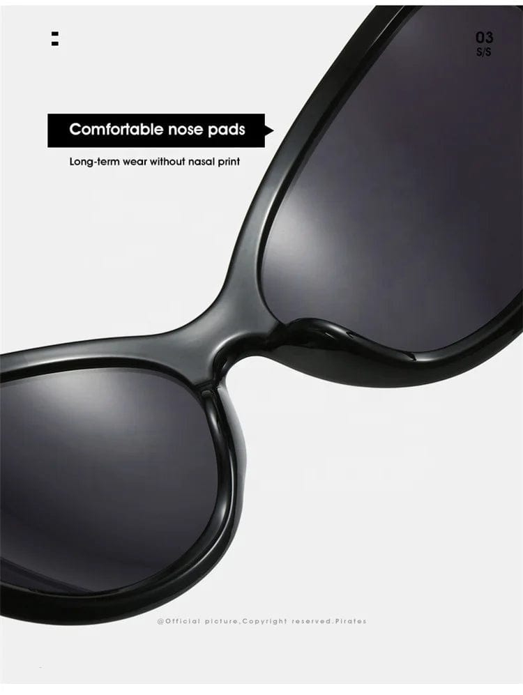 Fashion Female Sun Glasses: Oversized Big Frame Mirror Eyewear for Women