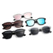 Trendy UV400 Women's Sunglasses with Square Transparent Frames