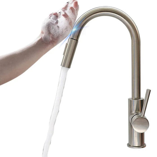 Efficiency Redefined: Commercial Sprayer Pull Down Faucet with 360 Swivel and Smart Touch Tap