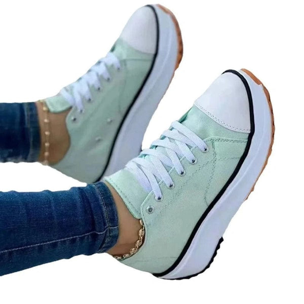 Lace-Up Canvas Diabetic Shoes - Your Spring and Autumn Wardrobe Essential