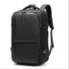 Black Waterproof Elegance: Large Capacity Business Backpack for Modern Travelers