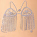 Sexy Shiny Rhinestone Bra Thong Set - Body Chains Lingerie Jewelry for Women