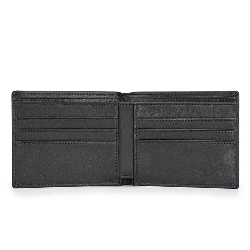 Modern Security, Classic Appeal: Genuine Leather Bifold Wallet for the Fashion-Forward Man