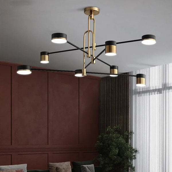 Understated Elegance: High-Quality Simple Modern LED Chandelier - Smooth Design for Living and Dining Rooms