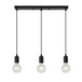 Minimalist Sophistication: 3 Head Ceiling Light - Simple Pendant Lamps in White for Modern Interior Decor