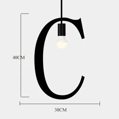 Interior Decoration Living Room Holiday Lighting Ceiling Lamps E27 Base Alphanumeric Symbols Modern Chandelier Lights