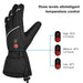 Savior polyester waterproof winter electric snow hand glove men touchscreen snowboard rechargeable heated ski gloves