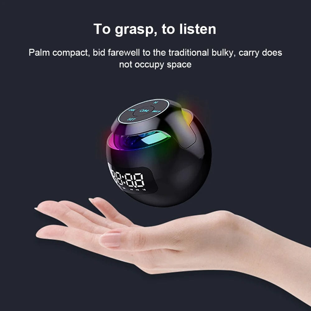 Portable Multifunctional Smart Mini Clock: Colorful Subwoofer Wireless Speaker