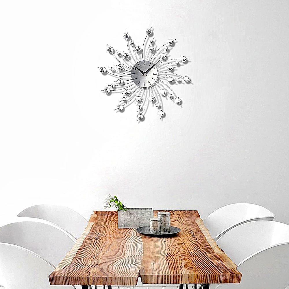 Nordic Crystal Diamond Wall Clock - A Fusion of Art and Functionality