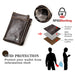 Vintage Elegance Meets Tech: Men's Smart RFID Bifold Airtag Wallet Holder with Crackled Leather