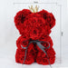 Regal Romance: Luxurious Gorgeous Romantic Preserved Rose Bear with Crown