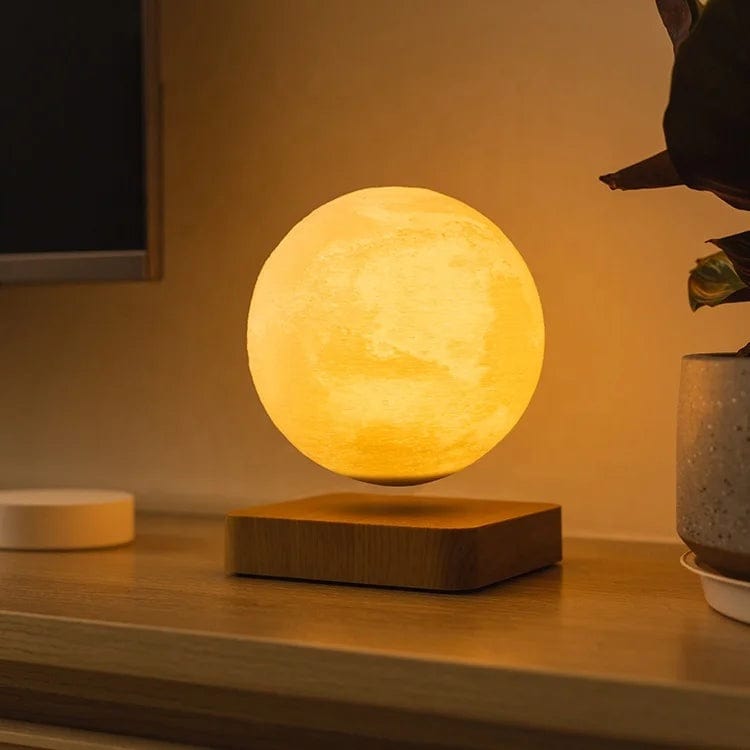 Elevate Your Space with the Levitating Mars Floor Lamp - A Modern Wooden Corner Table Lamp