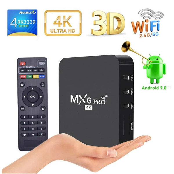 MXG PRO RK3229 Set Top TV Box - 1GB/8GB, 5G WiFi, Android 4K with 5G WiFi