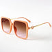 Colourful Framed Designer Fashion Sun Glasses - Plastic Gradient Mirror Color Women Sunglassesin 2021
