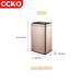 Luxury Redefined: 30L Gold Stainless Steel Smart Sensor Trash Can for Home, Hotel, and Restaurant