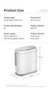 Smart and Stylish: Introducing the Household Waterproof Sensor Bin with Toilet Brush