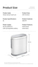 Smart and Stylish: Introducing the Household Waterproof Sensor Bin with Toilet Brush