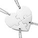 Forever Linked Hearts: Personalize Your Bond with Our Stainless Steel Puzzle Necklace